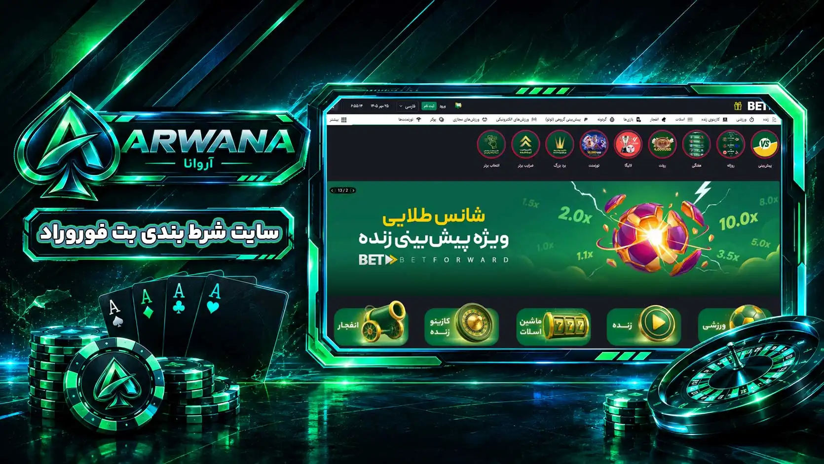 سایت بت فوروارد BetForward